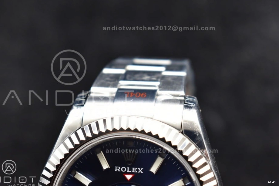 Skydweller SS A23J Oyster Blue Edition on SS Best Dial Noob Bracelet 0122